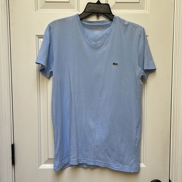 Lacoste Men's V-Neck T-Shirt - Size 3 (Small) - Picture 2 of 5